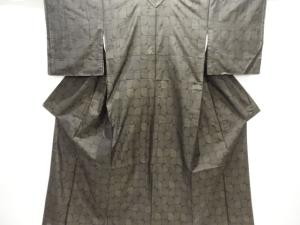 未使用品　抽象模様織り出し本場泥大島紬着物